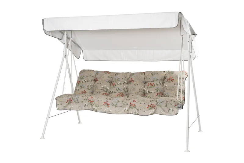 Riviera Komplet Hængekøje 190 cm, Hvid/Blomstret