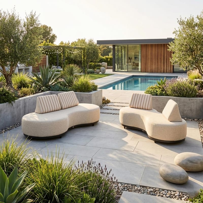 Sofa HOME4YOU Amano 2-personers Beige - Beige - Havemøbler - Havesofaer & bænke - Havesofaer