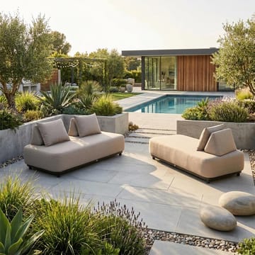 Sofa HOME4YOU Amore 2-personers Beige - Beige - Havemøbler - Havesofaer & bænke - Havesofaer
