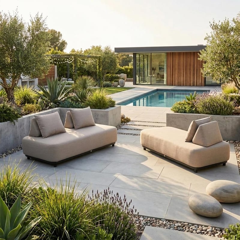 Sofa HOME4YOU Amore 2-personers Beige - Beige - Havemøbler - Havesofaer & bænke - Havesofaer