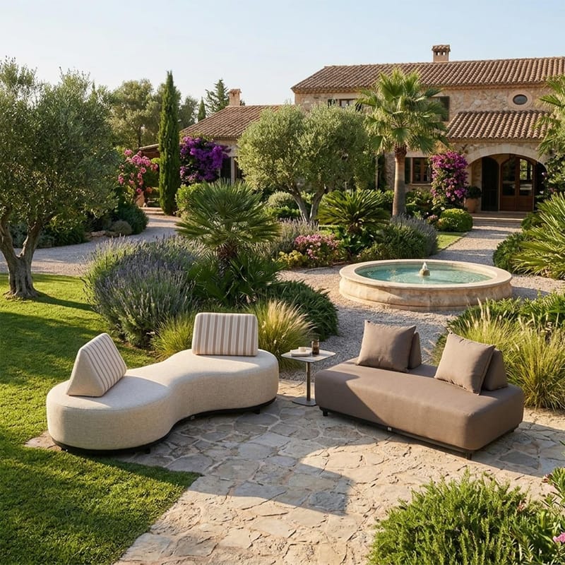 Sofa HOME4YOU Amore 2-personers Beige - Beige - Havemøbler - Havesofaer & bænke - Havesofaer