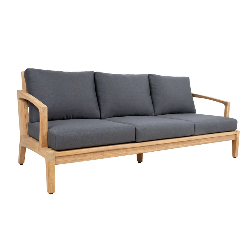 Sofa HOME4YOU Maldive 3-personers, Brun