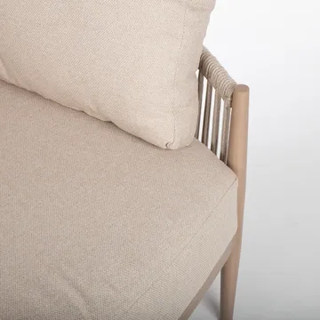 Sofa HOME4YOU Medina 163,5x135x71,5 cm beige - Beige - Havemøbler - Havesofaer & bænke - Havesofaer