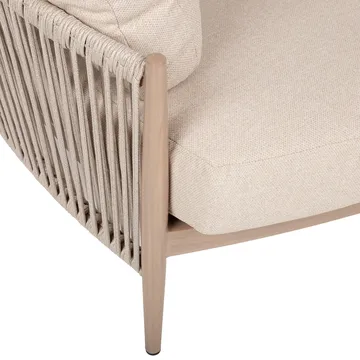 Sofa HOME4YOU Medina 163,5x135x71,5 cm beige - Beige - Havemøbler - Havesofaer & bænke - Havesofaer