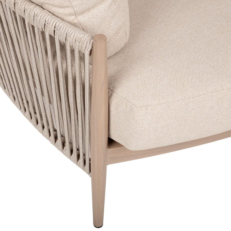 Sofa HOME4YOU Medina 163,5x135x71,5 cm beige - Beige - Havemøbler - Havesofaer & bænke - Havesofaer