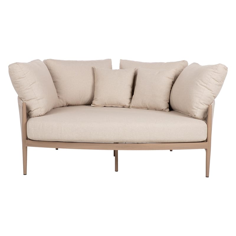 Sofa HOME4YOU Medina 163,5x135x71,5 cm beige - Beige - Havemøbler - Havesofaer & bænke - Havesofaer
