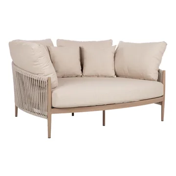 Sofa HOME4YOU Medina 163,5x135x71,5 cm beige - Beige - Havemøbler - Havesofaer & bænke - Havesofaer