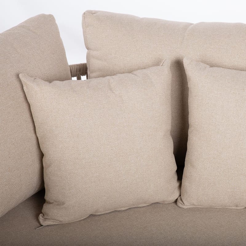 Sofa HOME4YOU Medina 163,5x135x71,5 cm beige - Beige - Havemøbler - Havesofaer & bænke - Havesofaer