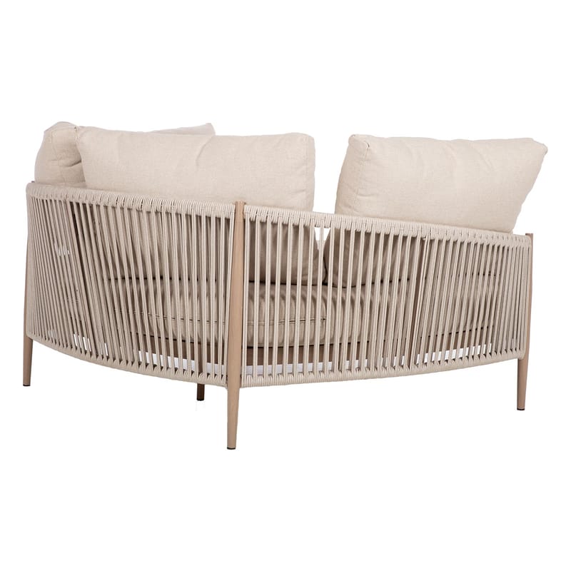 Sofa HOME4YOU Medina 163,5x135x71,5 cm beige - Beige - Havemøbler - Havesofaer & bænke - Havesofaer