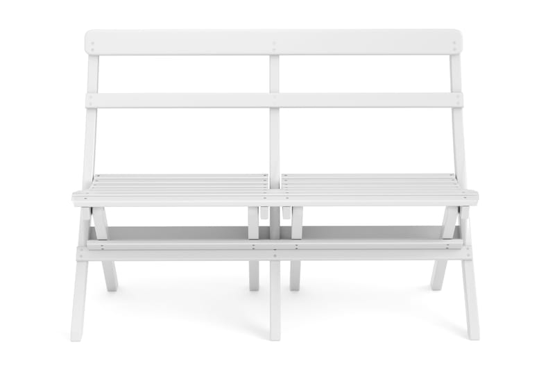 Sofa Udendørs 110x60x89 cm - Hvid - Havemøbler - Havesofaer & bænke - Udendørs bænk & havebænk