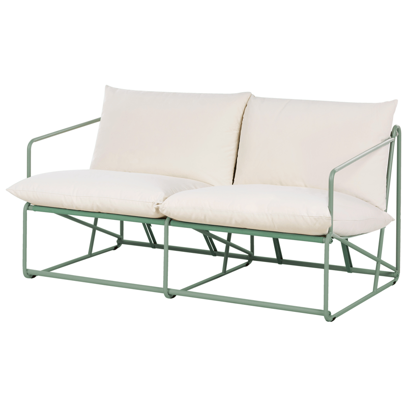 Sofa udendørs 2-personers Ponte - Grøn/Beige - Havemøbler - Havesofaer & bænke