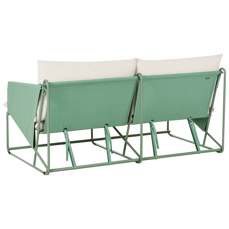Sofa udendørs 2-personers Ponte - Grøn/Beige - Havemøbler - Havesofaer & bænke