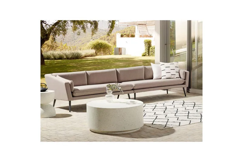 Stor soffa Beliani Loretello Beige/grå Beige||Grey - Havemøbler - Havesofaer & bænke - Havesofaer