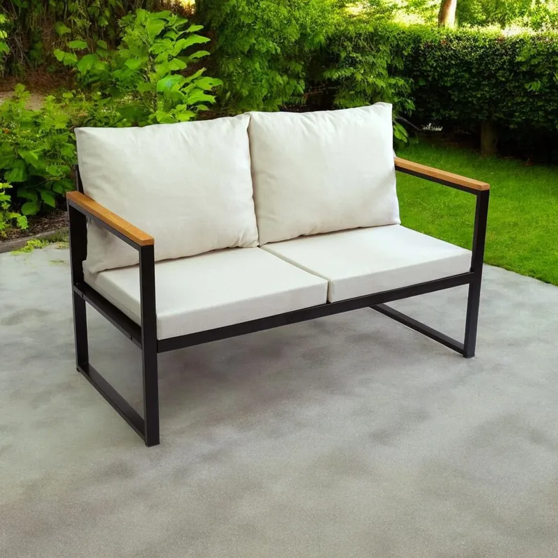 Sylros Havesofa 130 cm - Beige - Havemøbler - Havesofaer & bænke - Havesofaer
