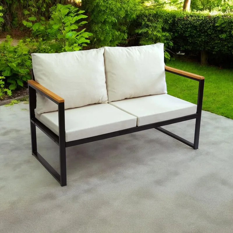 Sylros Havesofa 130 cm - Beige - Havemøbler - Havesofaer & bænke - Havesofaer