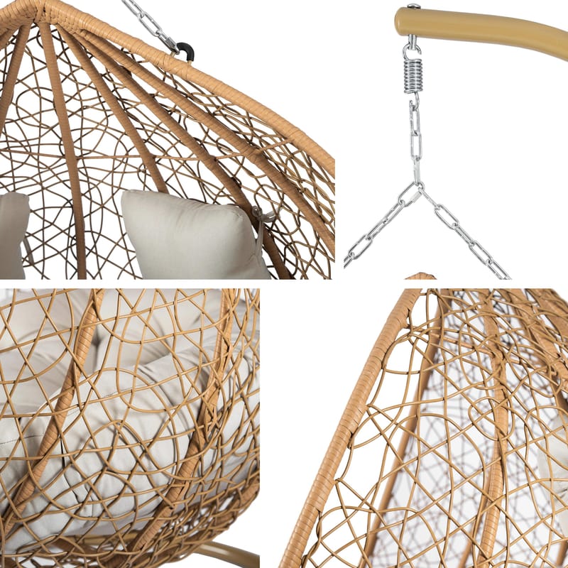 Tavero Hængestol til udendørs brug - beige - Havemøbler - Havesofaer & bænke - Gyngesofa