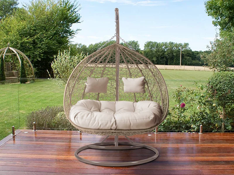 Tavero Hængestol til udendørs brug - beige - Havemøbler - Havesofaer & bænke - Gyngesofa