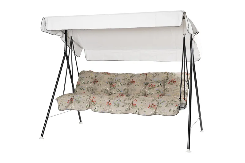 Teneriffa Komplet Hængekøje 190 cm, Grå/Blomstret