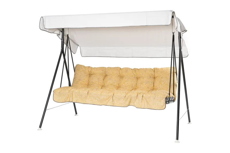 Teneriffa Komplet Hængekøje 190 cm - Grå/Gul - Havemøbler - Havesofaer & bænke - Hængesofaer