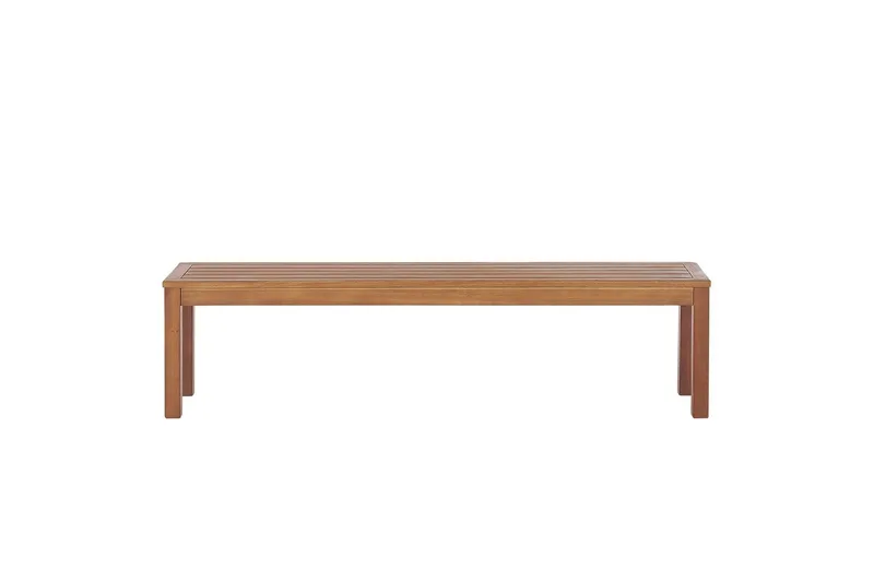Trädgårdsbänk Beliani Monsano Light wood - Havemøbler - Havesofaer & bænke - Udendørs bænk & havebænk