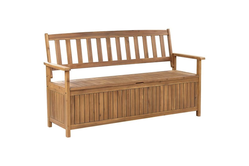 Trädgårdsbänk Beliani Sovana Ljus trä Light wood - Havemøbler - Havesofaer & bænke - Udendørs bænk & havebænk
