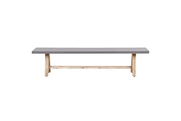 Trädgårdsbänk Beliani Tonnare Grey||Light wood - Havemøbler - Havesofaer & bænke - Udendørs bænk & havebænk