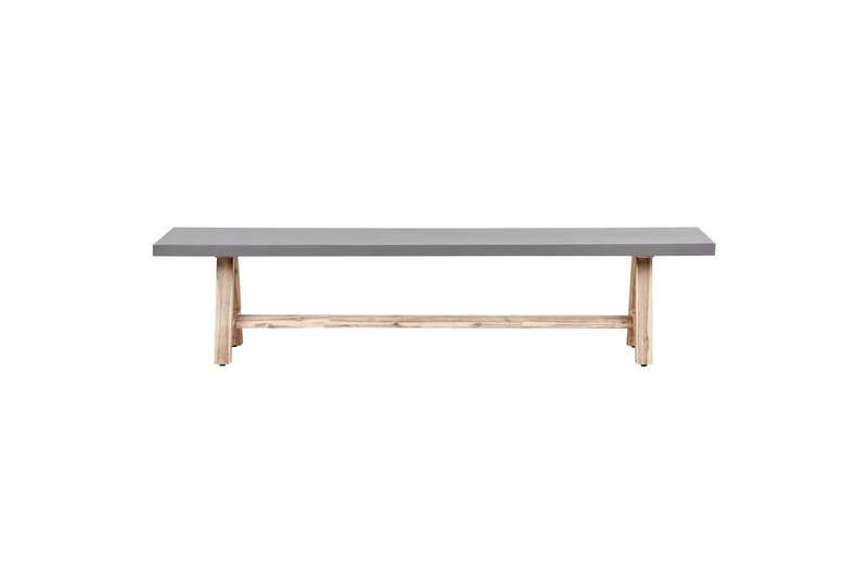 Trädgårdsbänk Beliani Tonnare Grey||Light wood - Havemøbler - Havesofaer & bænke - Udendørs bænk & havebænk