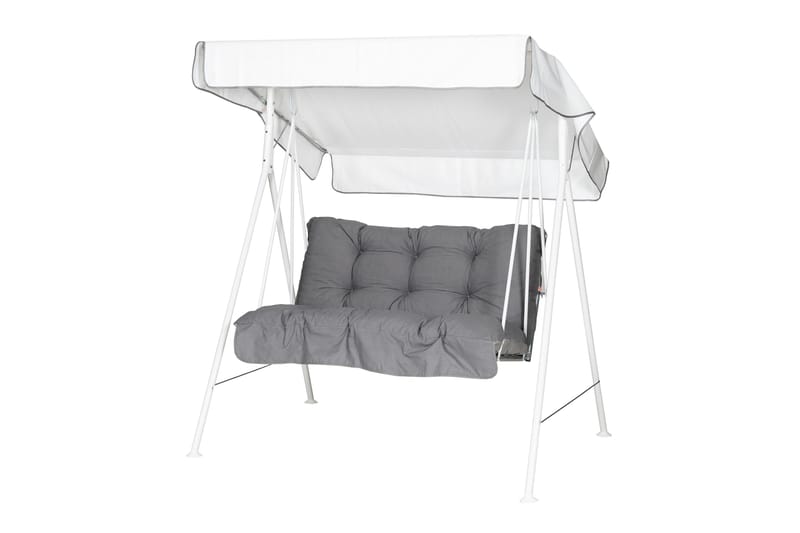 Tritante Komplet Hængekøje 130 cm - Hvid/Grå - Havemøbler - Havesofaer & bænke - Hængesofaer