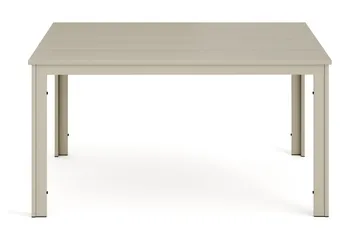 Tunis spisebord til udendørsbrug 140x90 cm rektangulært - Beige/Beige - Havemøbler - Havebord - Spisebord & havebord