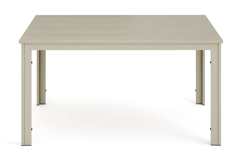 Tunis spisebord til udendørsbrug 140x90 cm rektangulært - Beige/Beige - Havemøbler - Havebord - Spisebord & havebord