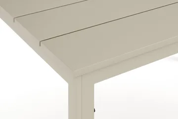 Tunis spisebord til udendørsbrug 140x90 cm rektangulært - Beige/Beige - Havemøbler - Havebord - Spisebord & havebord