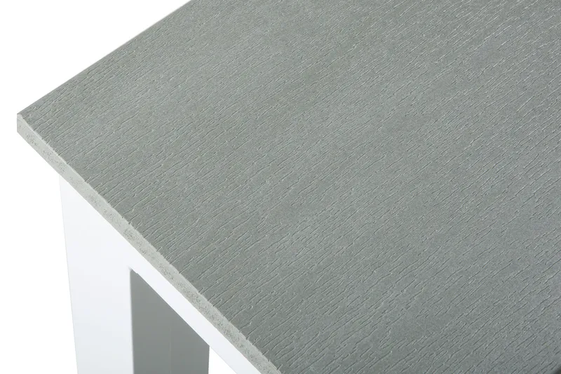 Tunis spisebord til udendørsbrug 140x90 cm rektangulært - Hvid/Grå - Havemøbler - Havebord - Spisebord & havebord