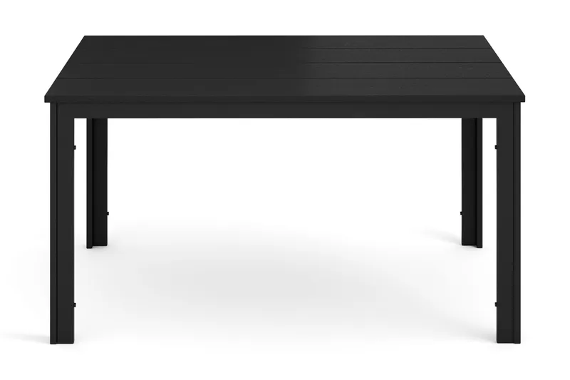 Tunis spisebord til udendørsbrug 140x90 cm rektangulært - Sort/Sort - Havemøbler - Havebord - Spisebord & havebord