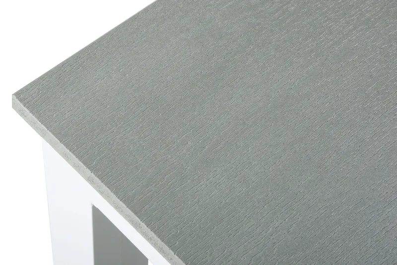 Tunis spisebord til udendørsbrug 205x90 cm rektangulært - Hvid/Grå - Havemøbler - Havebord - Spisebord & havebord