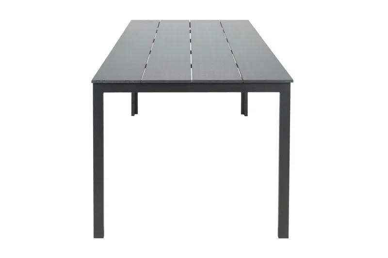 Tunis spisebord til udendørsbrug 205x90 cm rektangulært - Sort/Sort - Havemøbler - Havebord - Spisebord & havebord