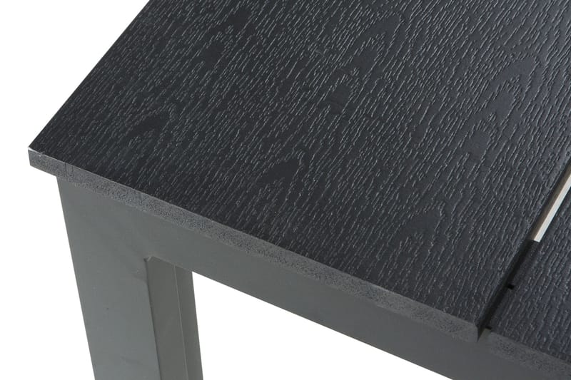 Tunis spisebord til udendørsbrug 205x90 cm rektangulært - Sort/Sort - Havemøbler - Havebord - Spisebord & havebord