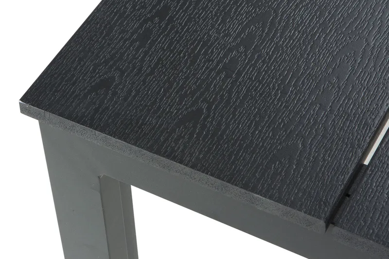 Tunis spisebord til udendørsbrug 205x90 cm rektangulært - Sort/Sort - Havemøbler - Havebord - Spisebord & havebord