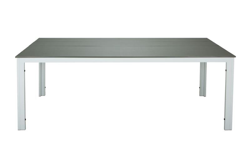 Tunis Spisebord Udendørs 140x90 cm Rektangulært, Hvid/Grå