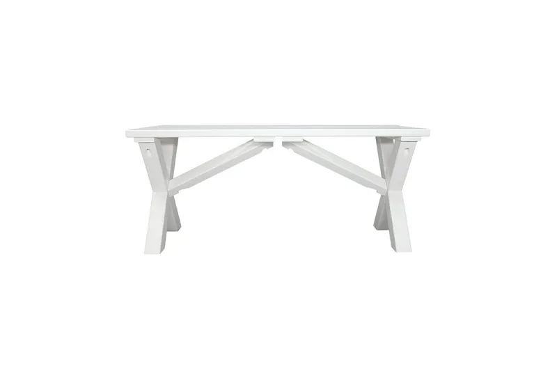 Udendørs Bænk Scottsdale - Hvid, 100 cm - Havemøbler - Havesofaer & bænke - Udendørs bænk & havebænk