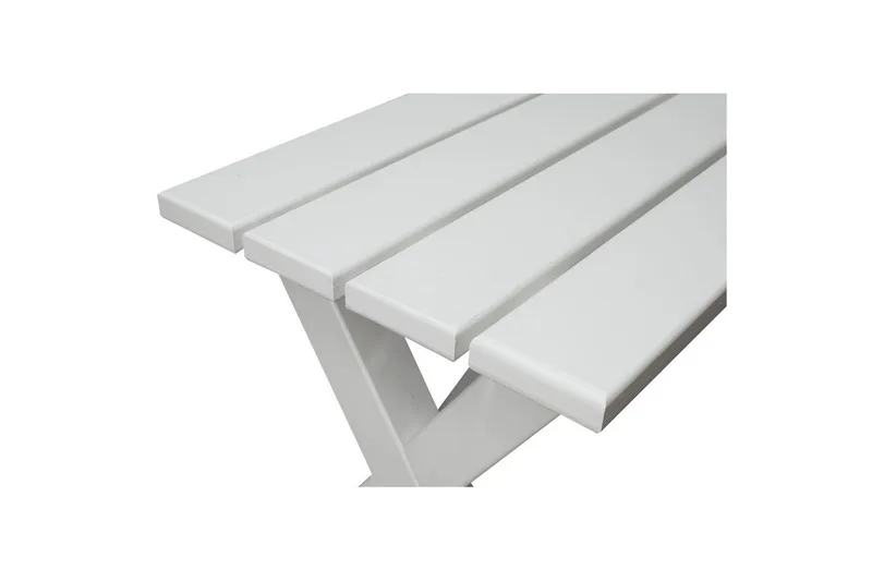 Udendørs Bænk Scottsdale - Hvid, 100 cm - Havemøbler - Havesofaer & bænke - Udendørs bænk & havebænk