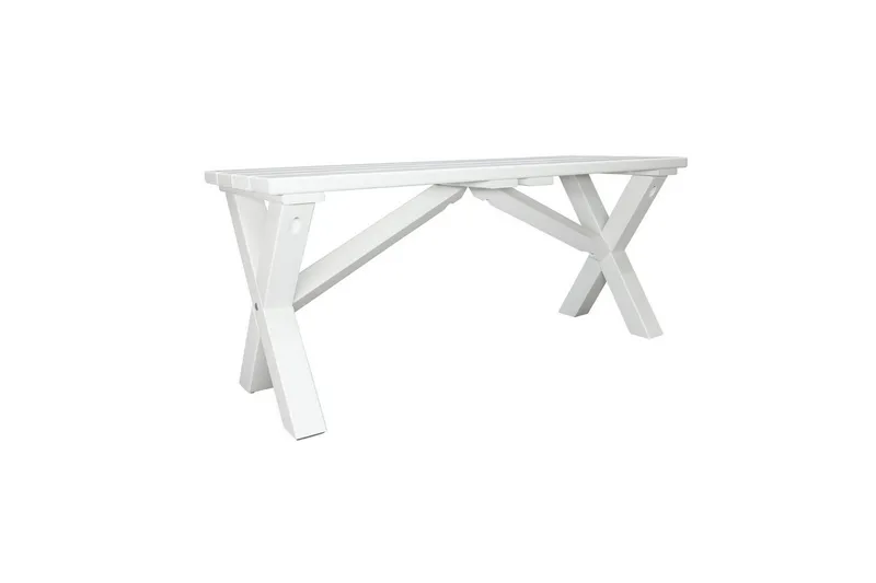 Udendørs Bænk Scottsdale - Hvid, 100 cm - Havemøbler - Havesofaer & bænke - Udendørs bænk & havebænk