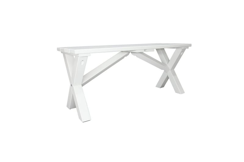 Udendørs Bænk Scottsdale - Hvid, 100 cm - Havemøbler - Havesofaer & bænke - Udendørs bænk & havebænk