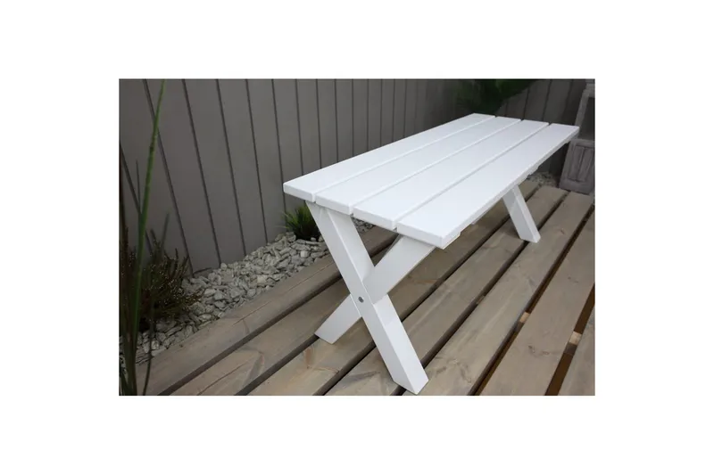 Udendørs Bænk Scottsdale - Hvid, 100 cm - Havemøbler - Havesofaer & bænke - Udendørs bænk & havebænk