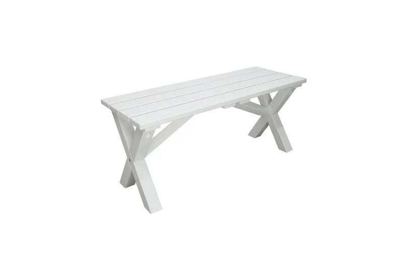 Udendørs Bænk Scottsdale, Hvid, 100 cm