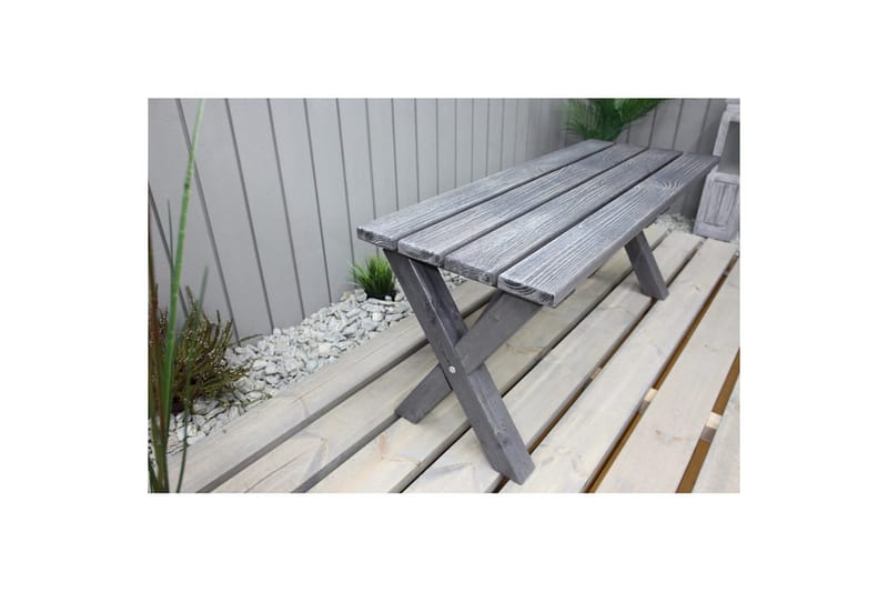 Udendørs Bænk Scottsdale Shabby Chic - Shabby Chic Grå, 100 cm - Havemøbler - Havesofaer & bænke - Udendørs bænk & havebænk