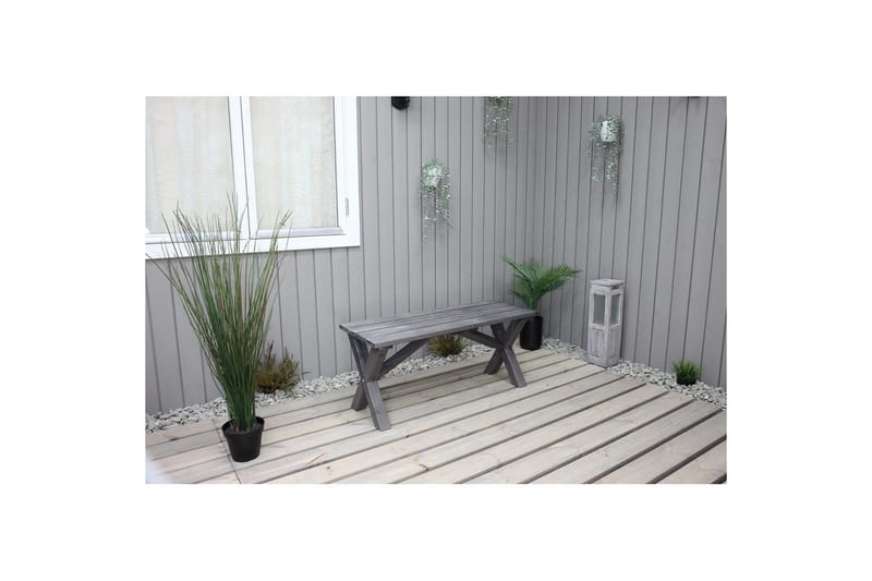 Udendørs Bænk Scottsdale Shabby Chic - Shabby Chic Grå, 100 cm - Havemøbler - Havesofaer & bænke - Udendørs bænk & havebænk