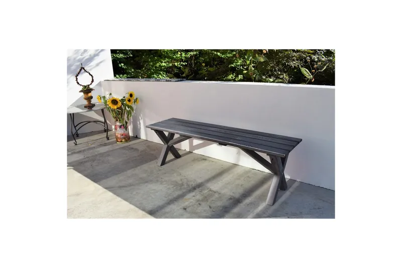 Udendørs Bænk Scottsdale Shabby Chic - Shabby Chic Grå, 100 cm - Havemøbler - Havesofaer & bænke - Udendørs bænk & havebænk