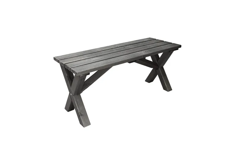 Udendørs Bænk Scottsdale Shabby Chic - Shabby Chic Grå, 100 cm - Havemøbler - Havesofaer & bænke - Udendørs bænk & havebænk