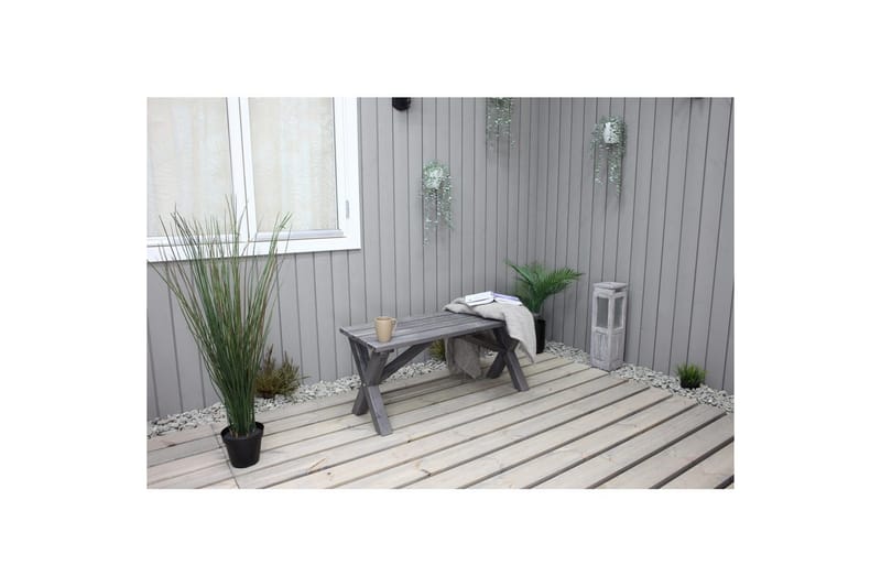 Udendørs Bænk Scottsdale Shabby Chic - Shabby Chic Grå, 100 cm - Havemøbler - Havesofaer & bænke - Udendørs bænk & havebænk