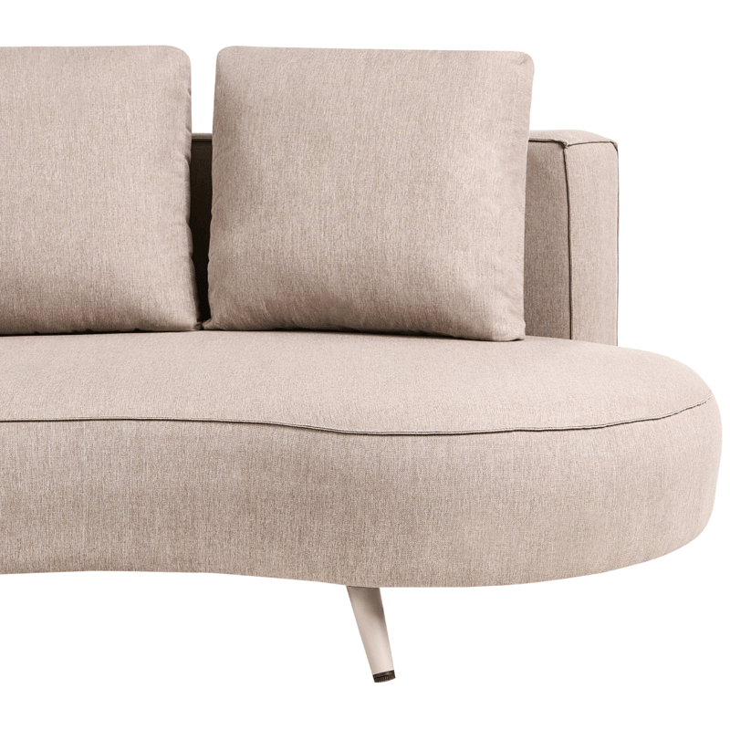 Udendørs sofa Parori venstrevendt - Beige - Havemøbler - Havesofaer & bænke - Havesofaer